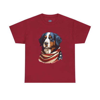 Patriotic Bernese Mountain Unisex T-Shirt