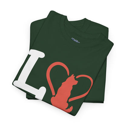 Love Dog Heart T-Shirt
