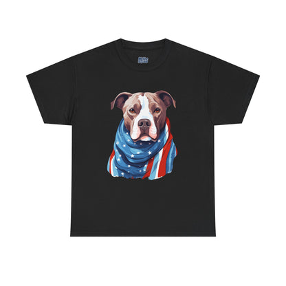 Patriotic American Staffordshire Terrier Unisex T-Shirt