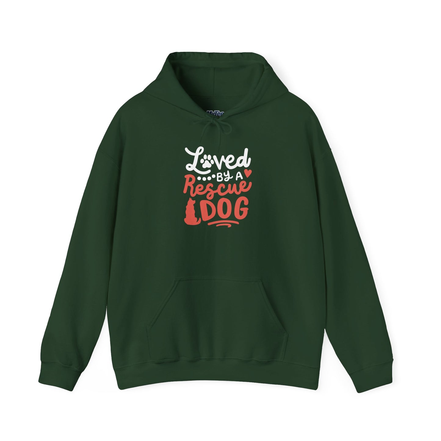 Loved By A Rescue Dog Hoodie | Pet Lover Gift, Fur Mom Hoodie, Pet Dad Apparel