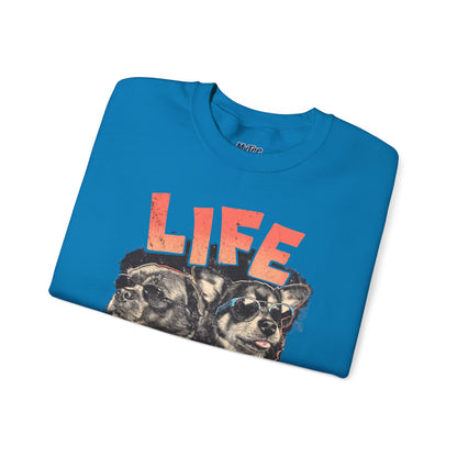 Life Love Woof Sweatshirt – Cozy Dog Lover Crewneck