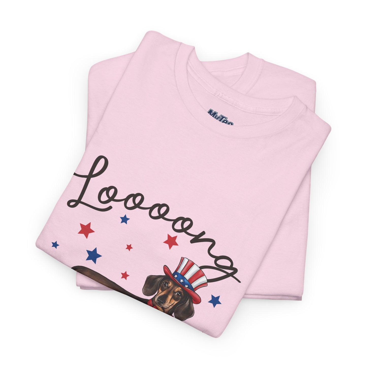 Patriotic Dachshund Loooong Live Freedom Unisex T-Shirt