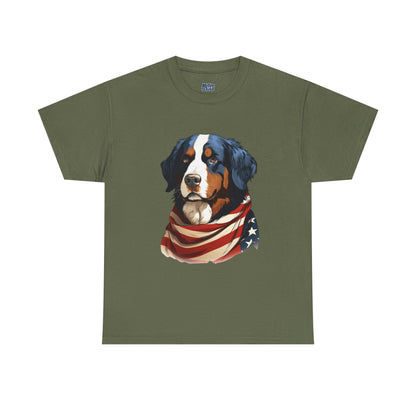Patriotic Bernese Mountain Unisex T-Shirt