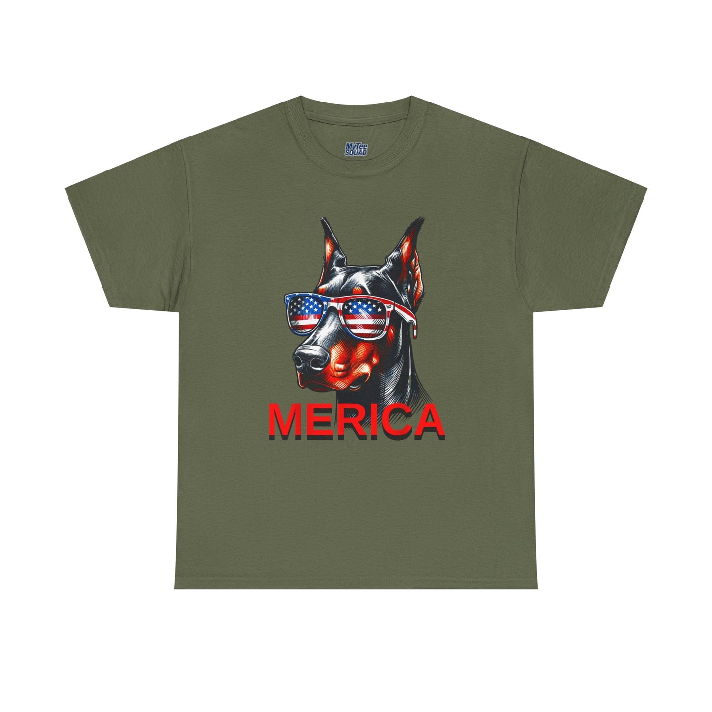 Patriotic Doberman With Sunglasses Unisex T-Shirt