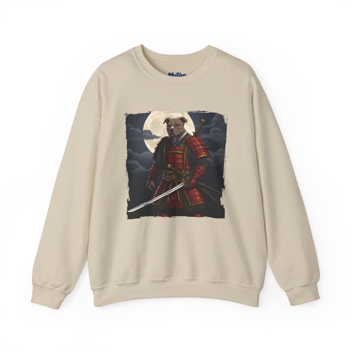 Pitbull Samurai Warrior Sweatshirt | Cozy Crewneck