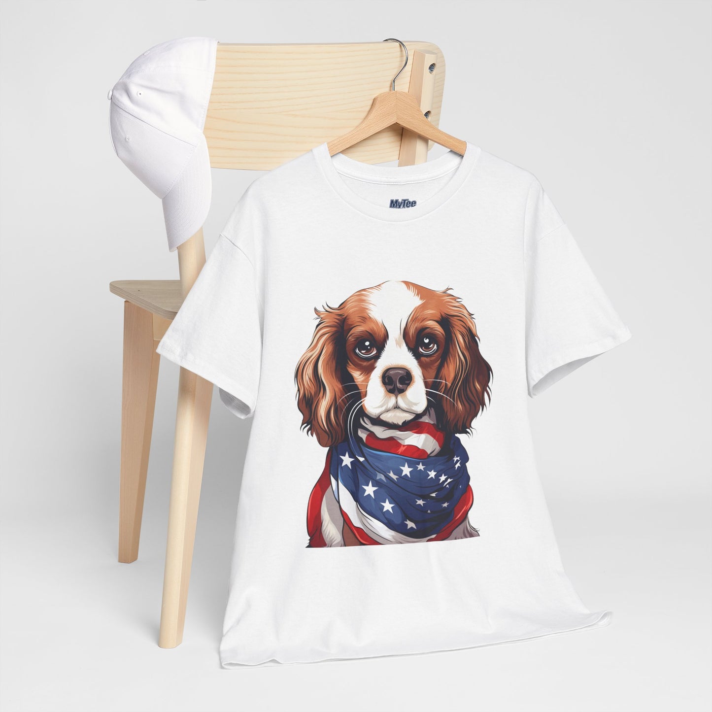 Patriotic Cavalier King Charles Spaniel Unisex T-Shirt
