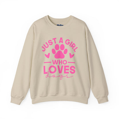 Just a Girl Who Loves Dogs Sweatshirt | Gift For Dog Mom