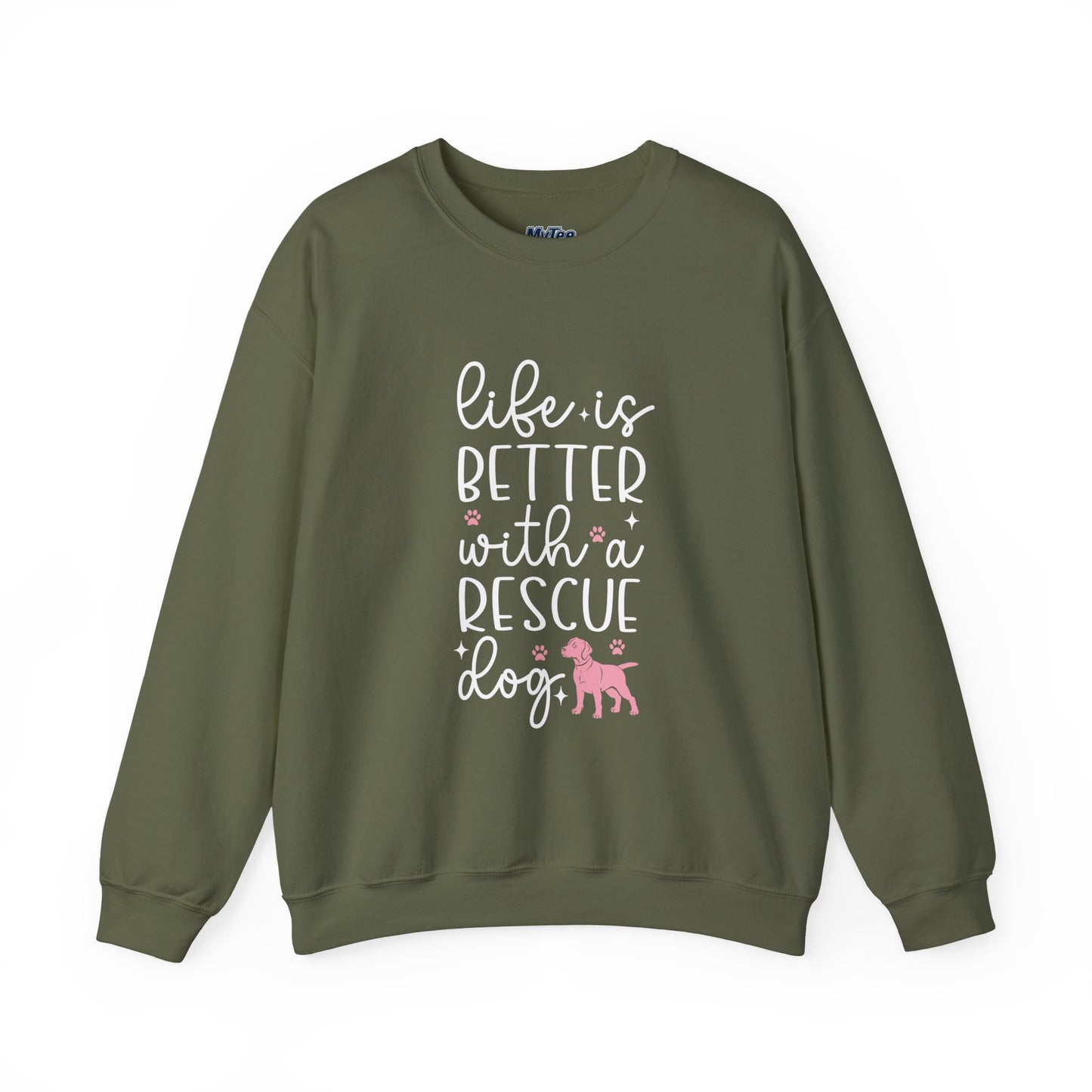 Life Is Better With A Rescue Dog Unisex Sweatshirt | Cozy Pet Lover Gift