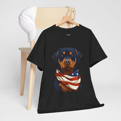 Patriotic Rottweiler Unisex T-Shirt