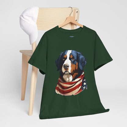 Patriotic Bernese Mountain Unisex T-Shirt