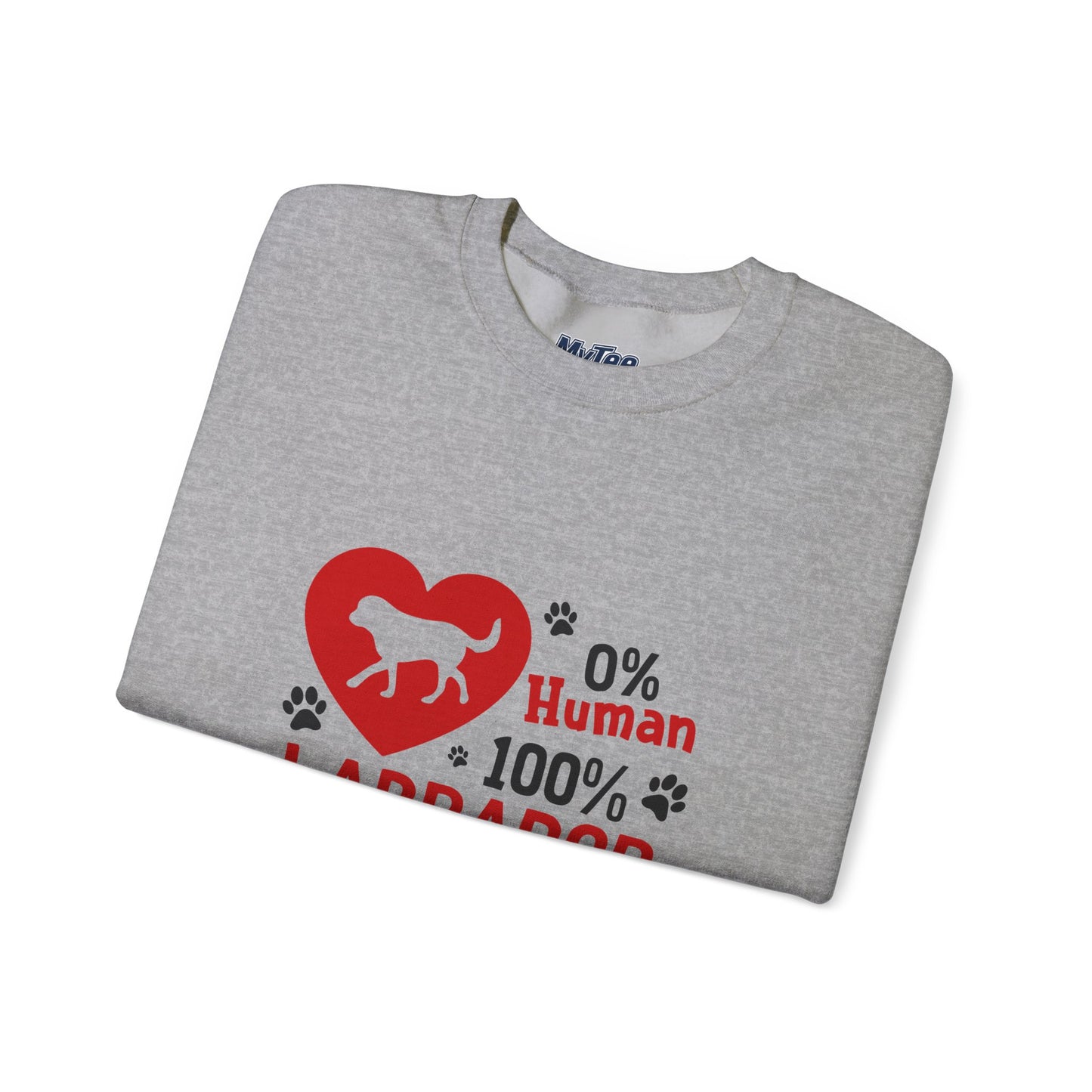 0% Human 100% Labrador Unisex Sweatshirt