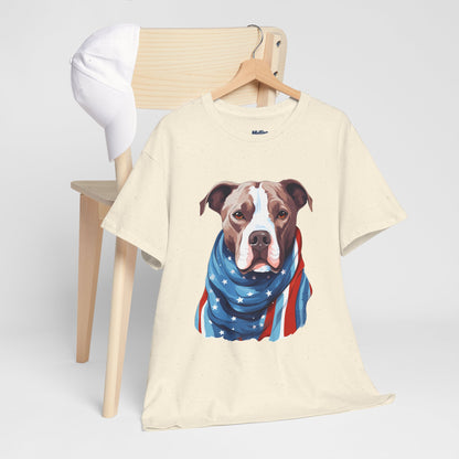 Patriotic American Staffordshire Terrier Unisex T-Shirt