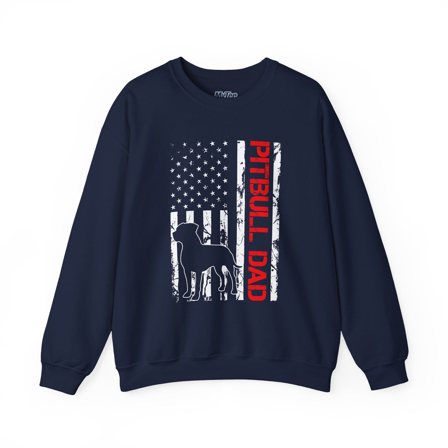 Pitbull Dad Crewneck Sweatshirt | Cozy Gift for Dog Lovers | Unique Pet Owner Apparel | Father's Day Gift