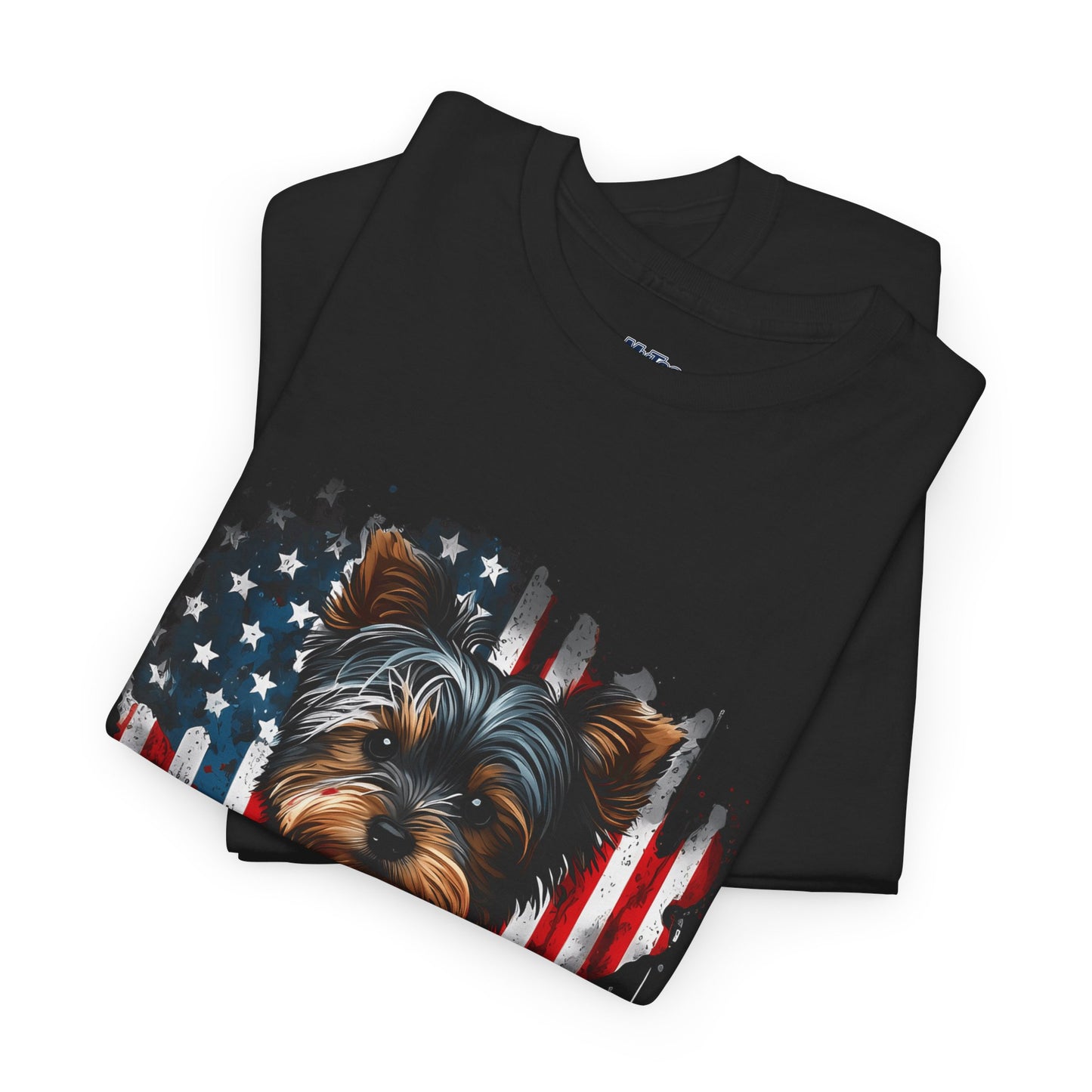 Patriotic American Yorkshire Terrier With sunglasses Unisex T-Shirt