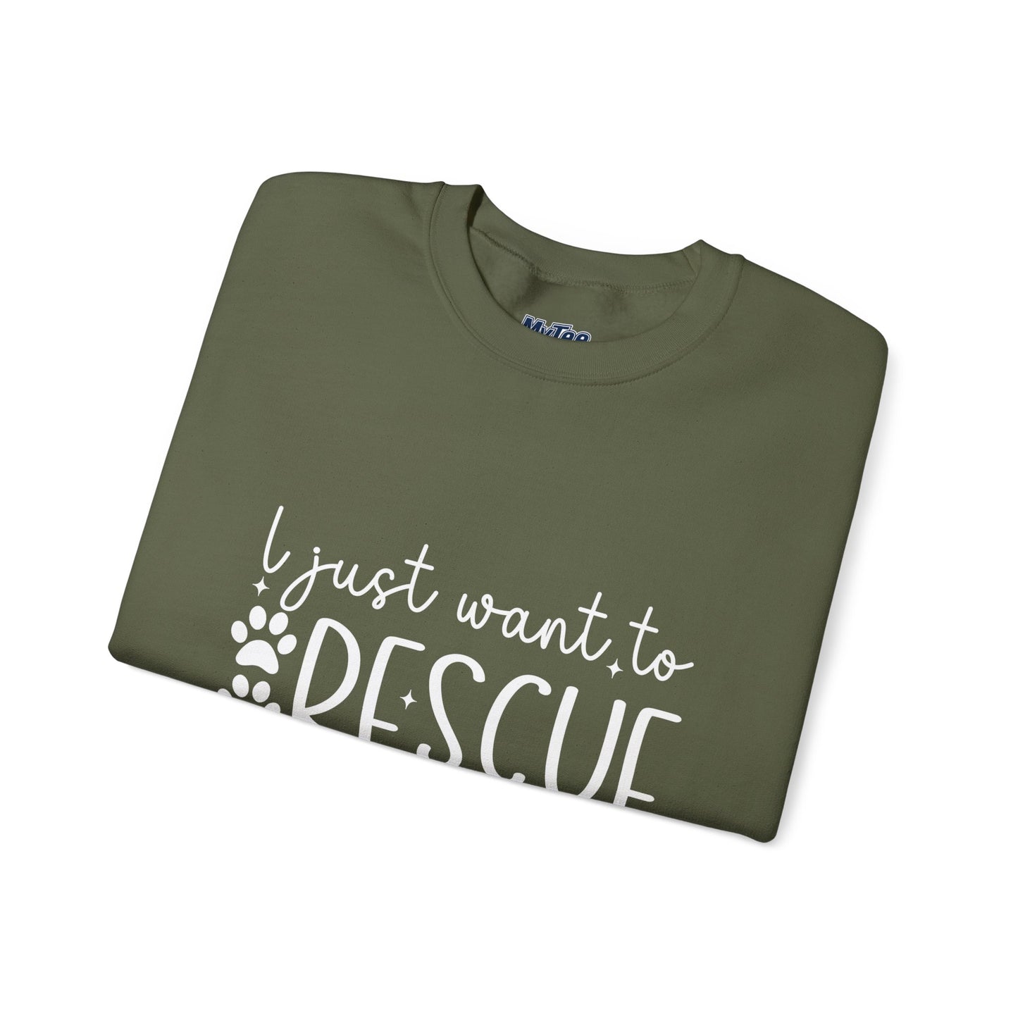 I Just Want To Rescue All The Dogs Unisex Sweatshirt | Cozy Mission Wear