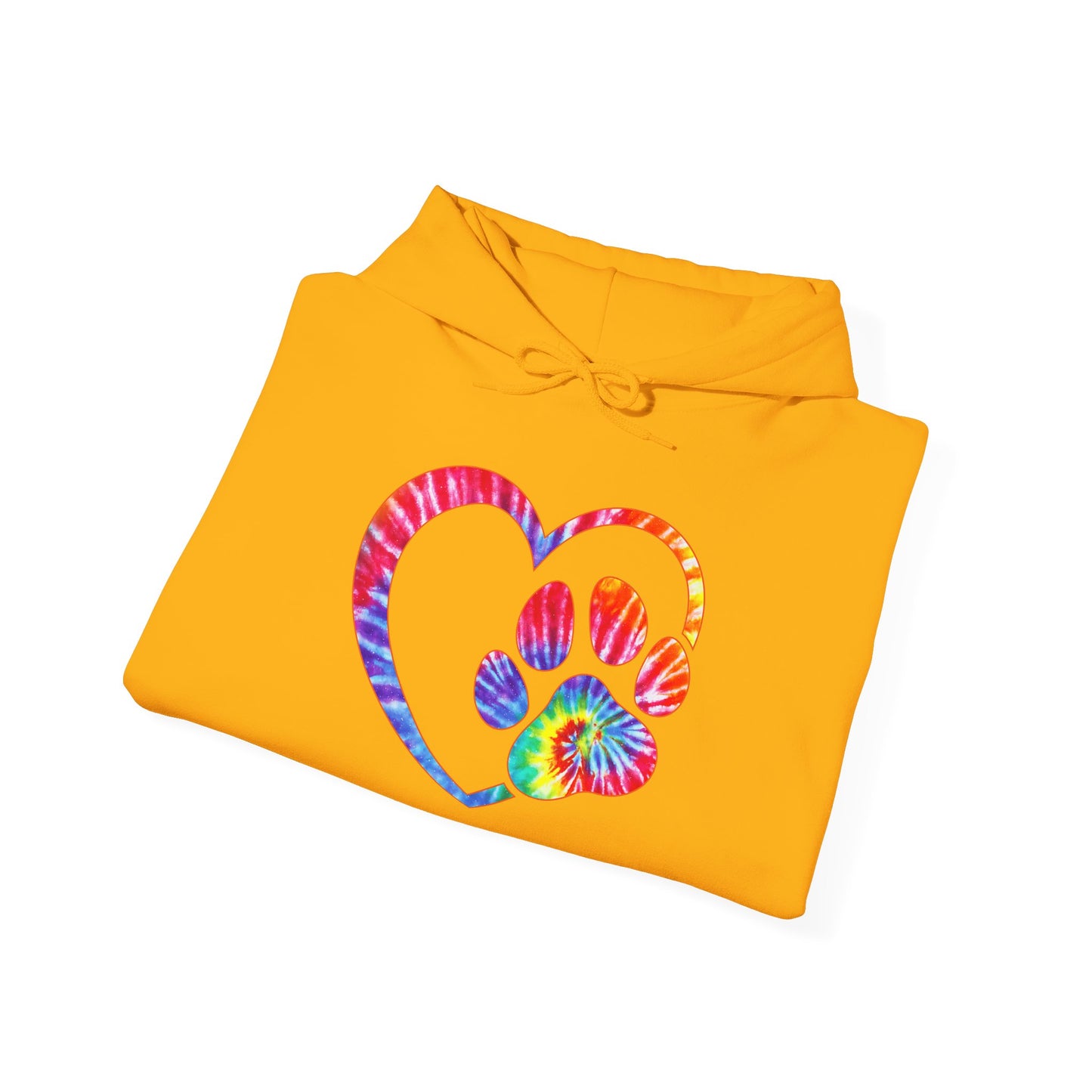 Paw Love Tie-Dye Hoodie – Wear Your Heart In Color