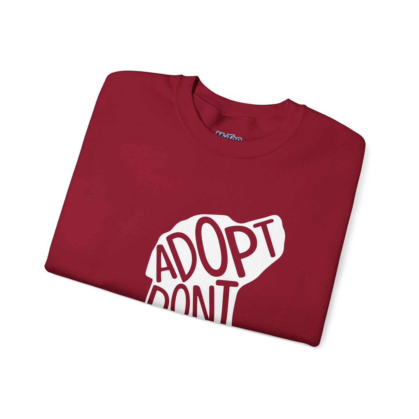 Adopt Don't Shop Unisex Sweatshirt | Eco-Friendly Crewneck