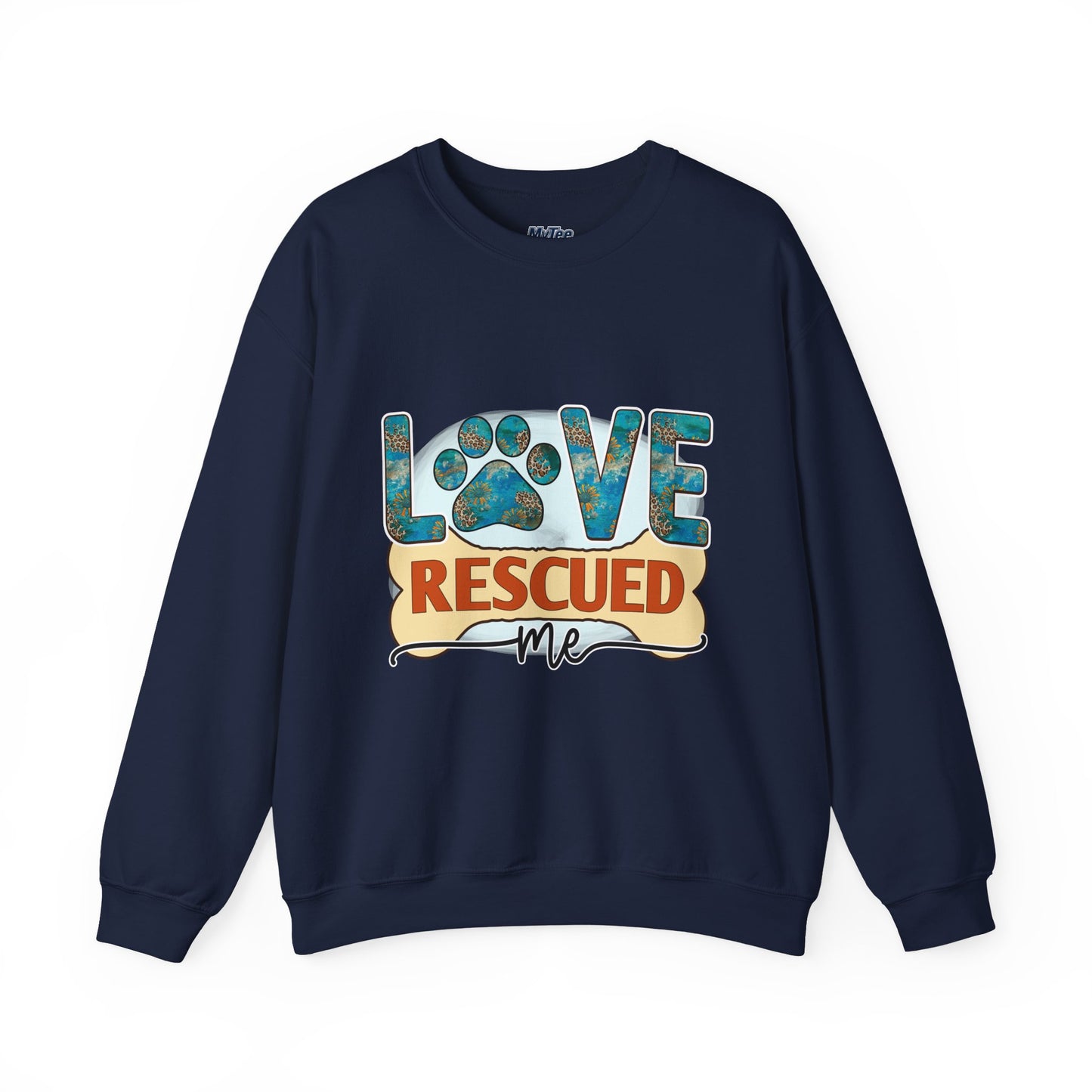 Love Rescued Me Unisex Sweatshirt | Cozy Pet Lover Gift