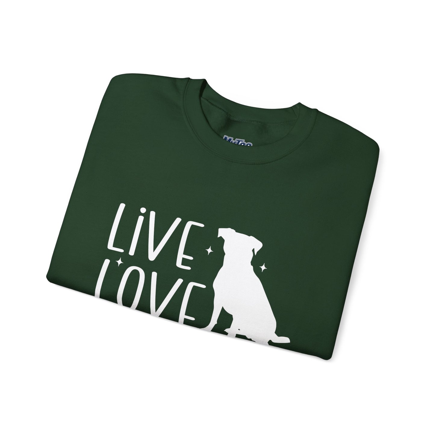 Live Love Rescue Crewneck Sweatshirt | Cozy Pet-Lover Gift