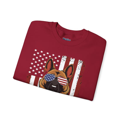 Patriotic German Shephard Dog Unisex Sweatshirt