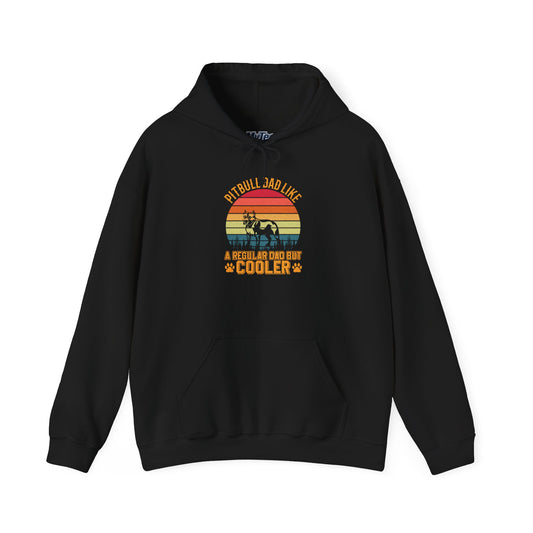 'Pitbull Dad Like A Regular Dad But Cooler' Cozy Hoodie
