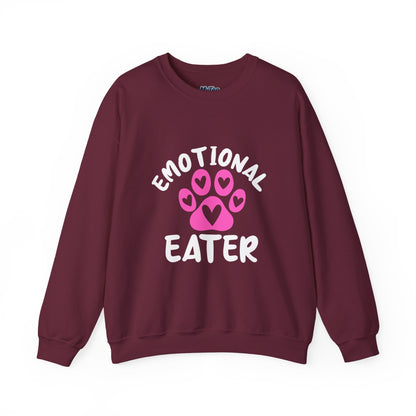 Emotional Eater Sweatshirt – Heart, Paws & Snacks