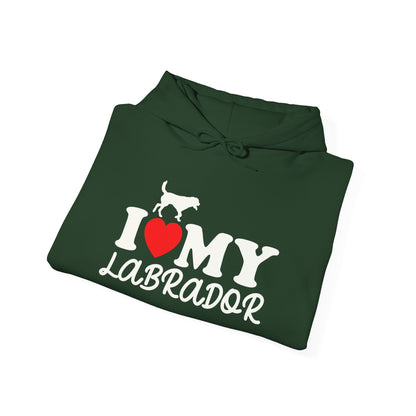 I Love My Labrador Unisex Hoodie | Adorable Warmth for Dog People