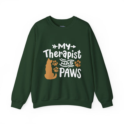 My Therapist Has Paws Unisex Sweatshirt | Cat & Dog Gifts, Animal Lover Apparel