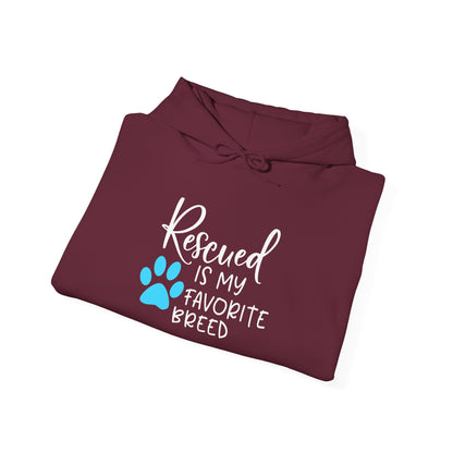 Rescued Is My Favorite Breed Unisex Hoodie – Shelter Dog Support