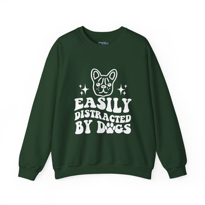 Easily Distracted By Dogs Unisex Sweatshirt | Pet Owner Gift