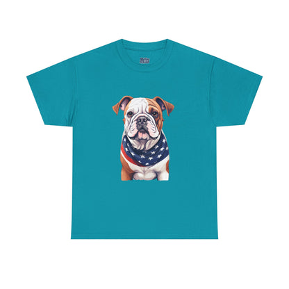 Patriotic Bulldog Unisex T-Shirt