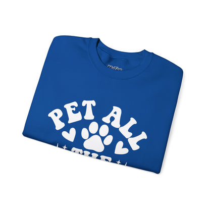 Pet All The Dogs Crewneck Sweatshirt | Cozy Dog Lover Gift
