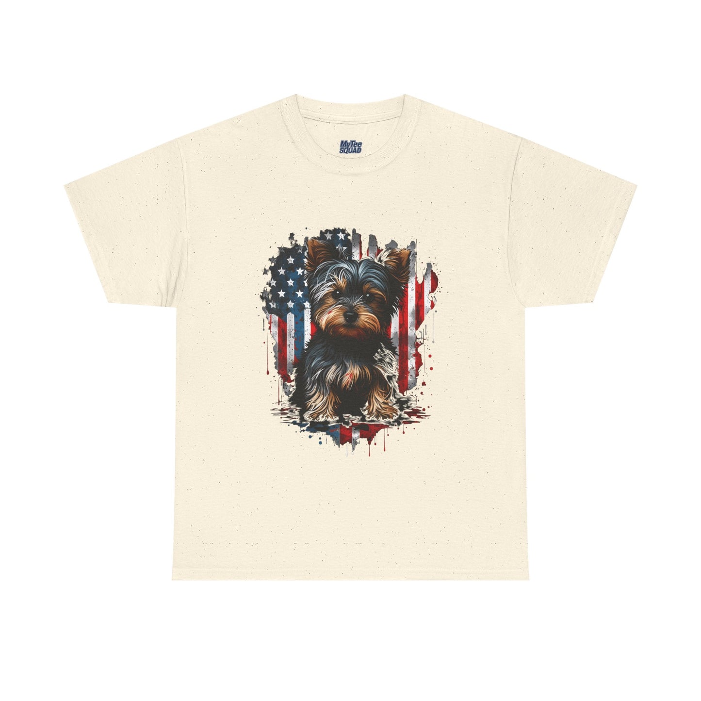 Patriotic American Yorkshire Terrier With sunglasses Unisex T-Shirt