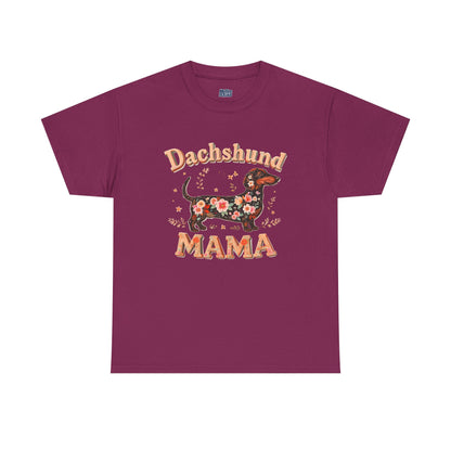 Dachshund Mama T-Shirt – Cute Floral Pup Lover Tee