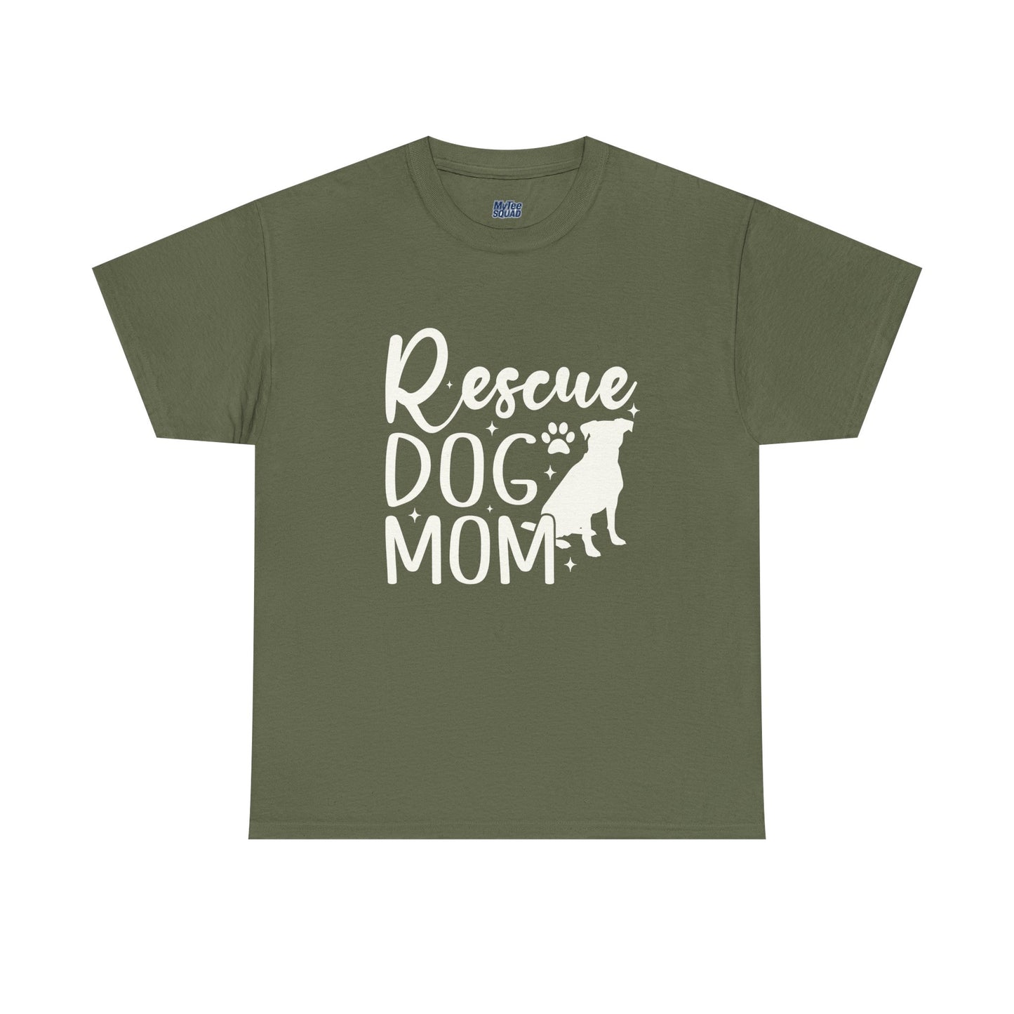 Rescue Dog Mom Cotton T-Shirt | Dog Lover