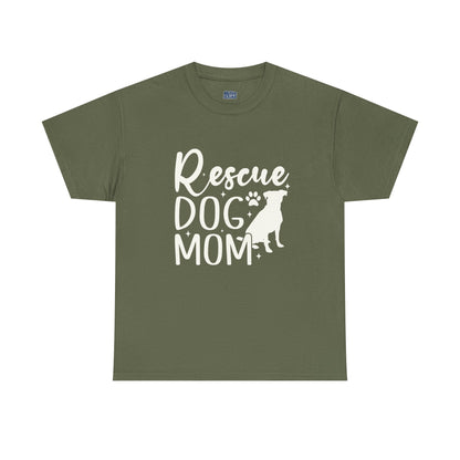 Rescue Dog Mom Cotton T-Shirt | Dog Lover