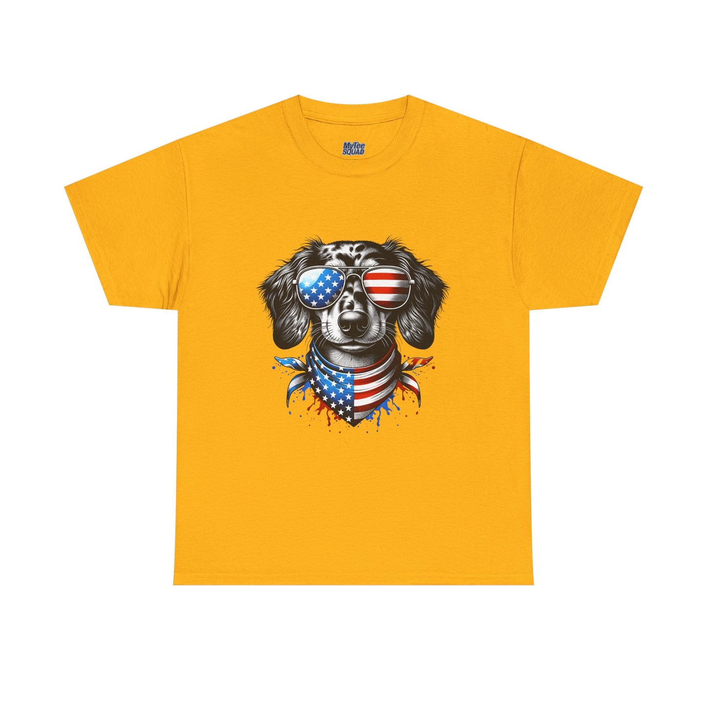Patriotic Dachshund with Sunglasses Unisex T-Shirt