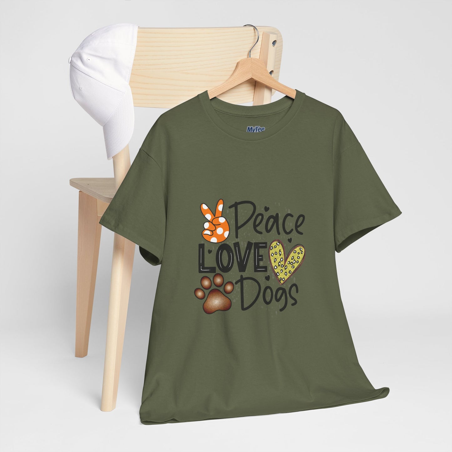 Peace Love Dogs Cotton T-Shirt