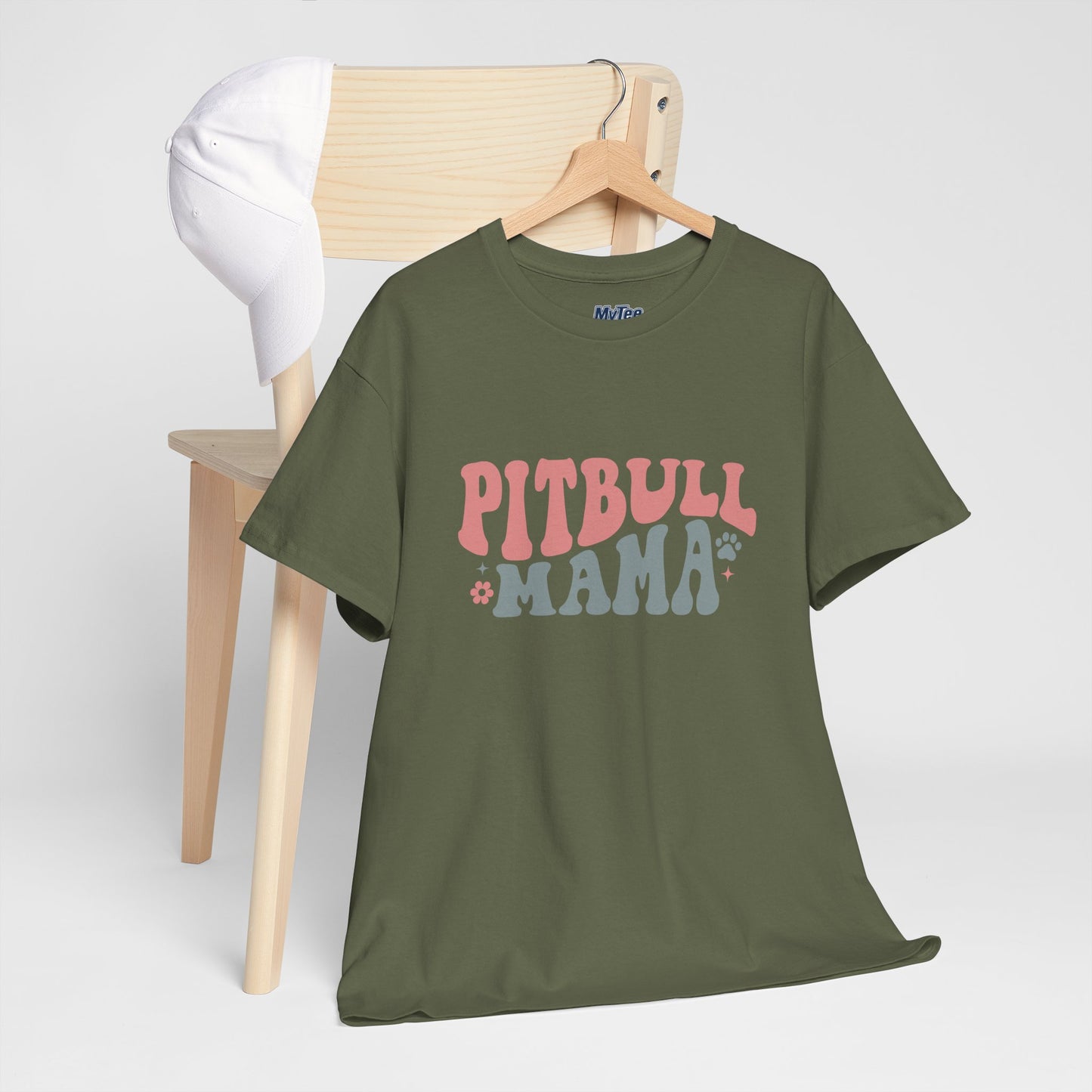 Pitbull Mama Tee – Cute Casual Shirt for Dog Moms & Pet Lovers