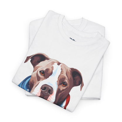 Patriotic American Staffordshire Terrier Unisex T-Shirt