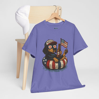 Patriotic Dachshund America Unisex T-Shirt