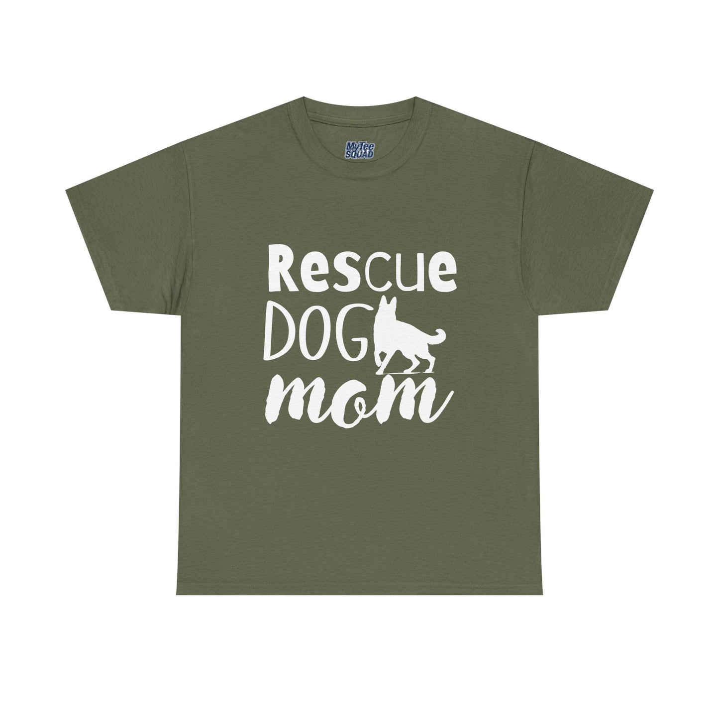 Rescue Dog Mom Cotton T-Shirt