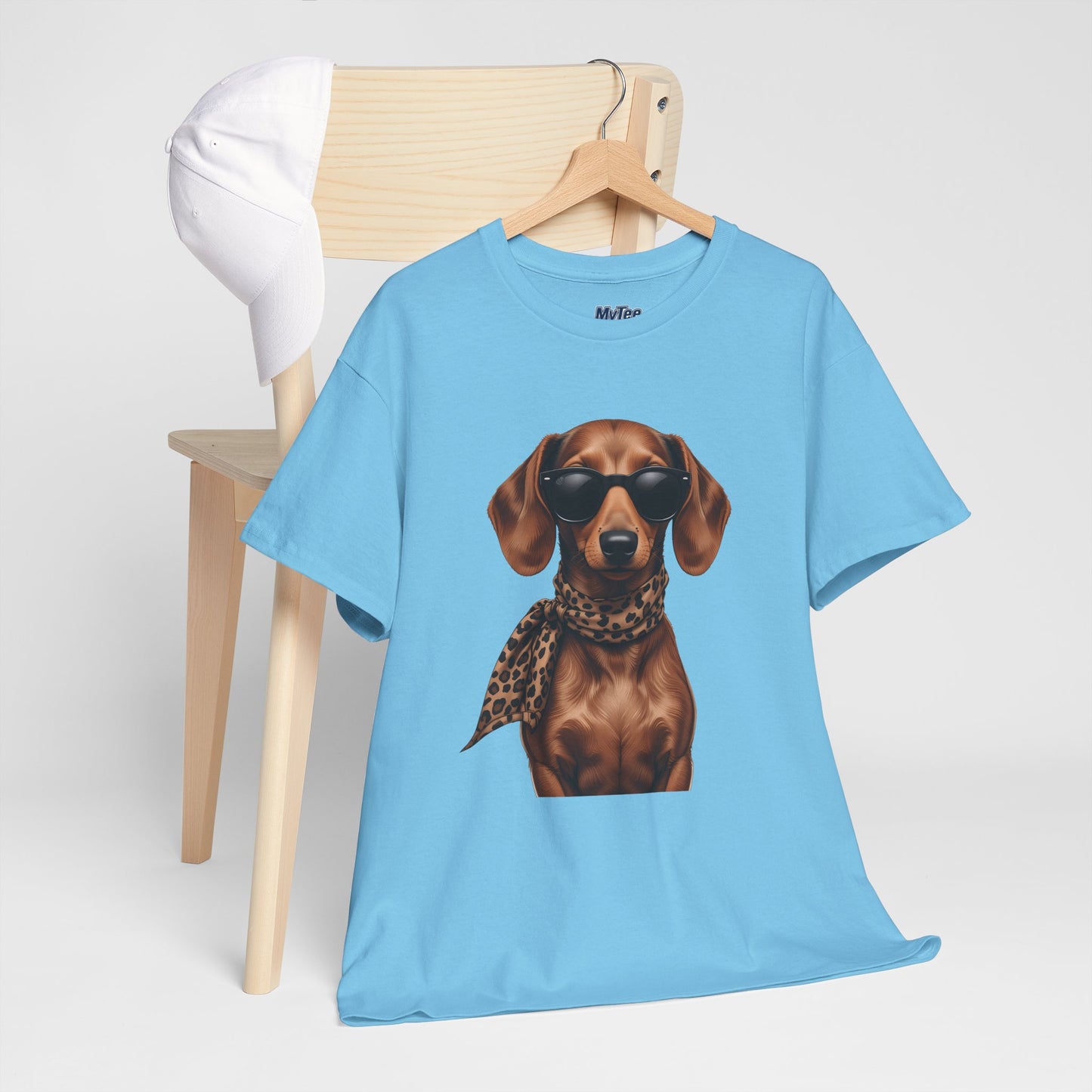 Dachshund With A Scarf Cotton T-Shirt