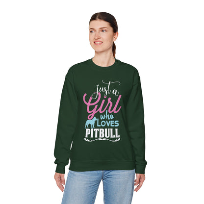 Just A Girl Who Loves Pitbull Sweatshirts