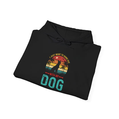 i Just Want To Hangout With My Dog' German Shephard Unisex T-Shirt