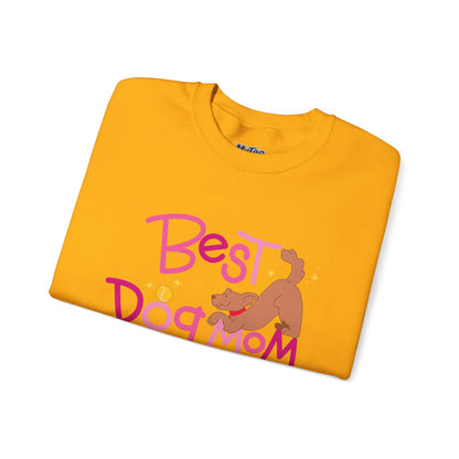 Best Dog Mom Ever Crewneck Sweatshirt | Gift For Dog Moms