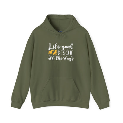 Life Goal Dog Rescue Unisex Hoodie – Cozy & Compassionate