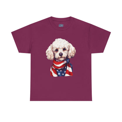 Patriotic Poodle Unisex T-Shirt