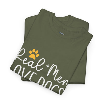 Real Men Love Dogs Cotton T-Shirts | Dog Lover