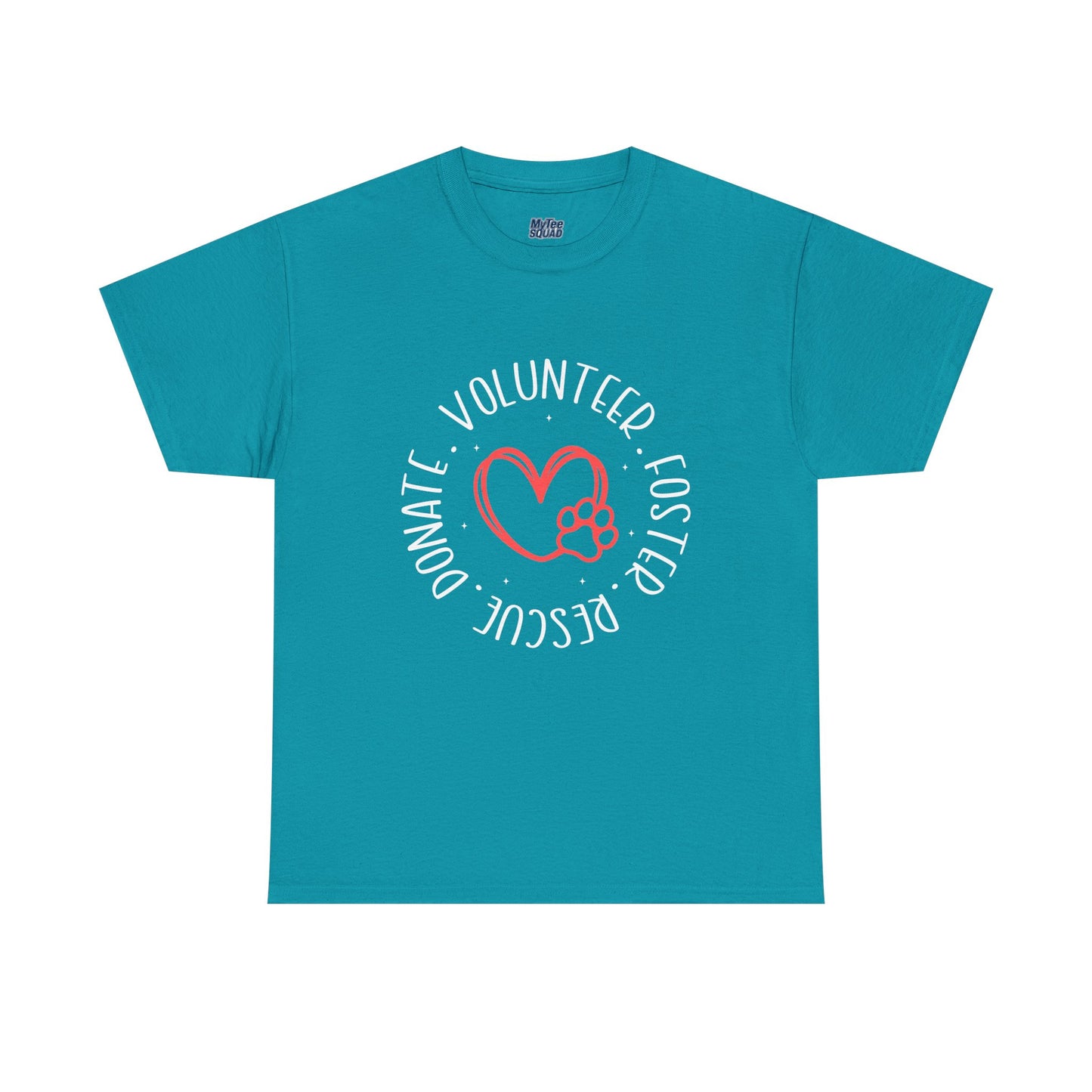 Pet Lover's Heart Volunteer Rescue Foster Donate Unisex T-Shirt